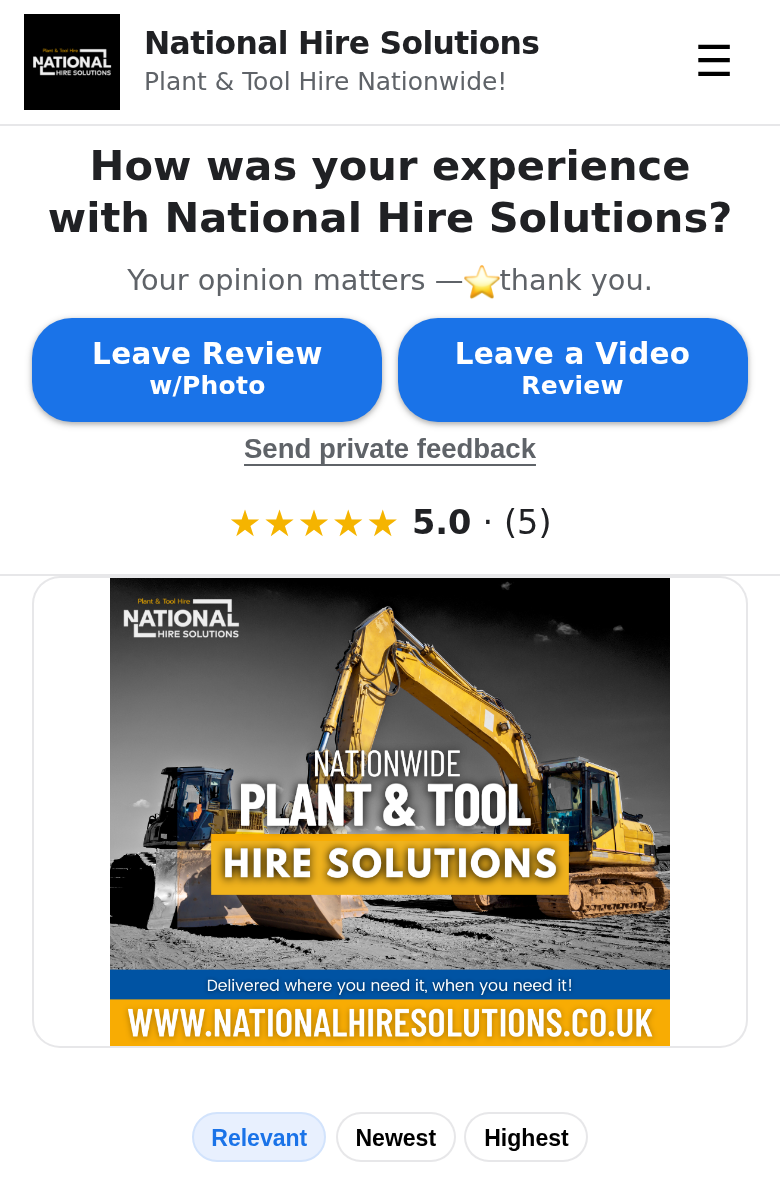 National Hire Solutions — Reputation